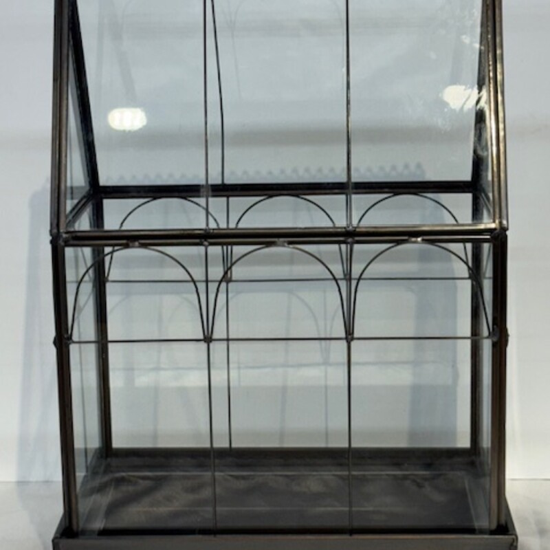 Glass And Metal Terrarium