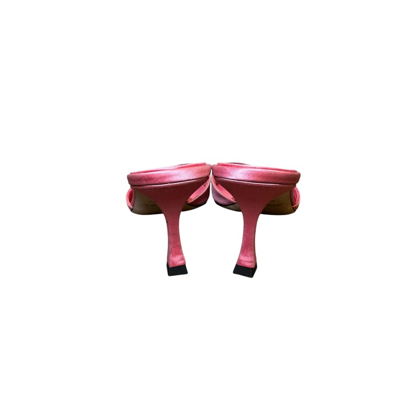 Jimmy Choo Skye 70 satin mules<br />
<br />
Size 39<br />
<br />
In very good condition. Some marks on the satin and pen mark on the bottom soles.<br />
<br />
Comes with the original dust bag. No box.