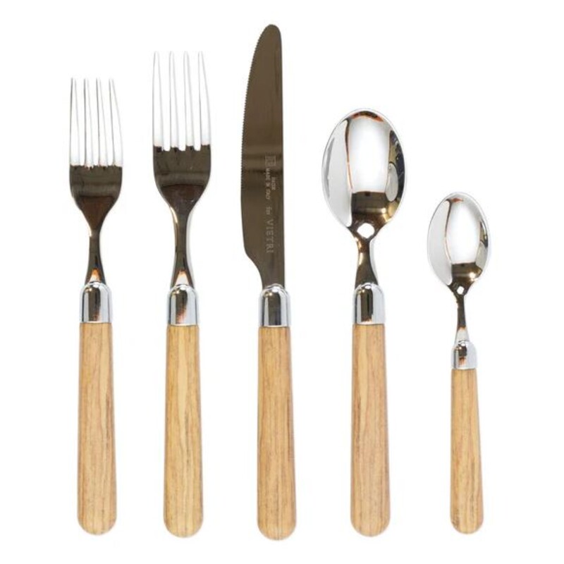 5 Vietri Albero Flatware Set
Oak
Size: 6-9

The Albero Five-Piece Place Setting features warm wood handles, with the strength of high-grade polyester and 18/10 stainless steel.