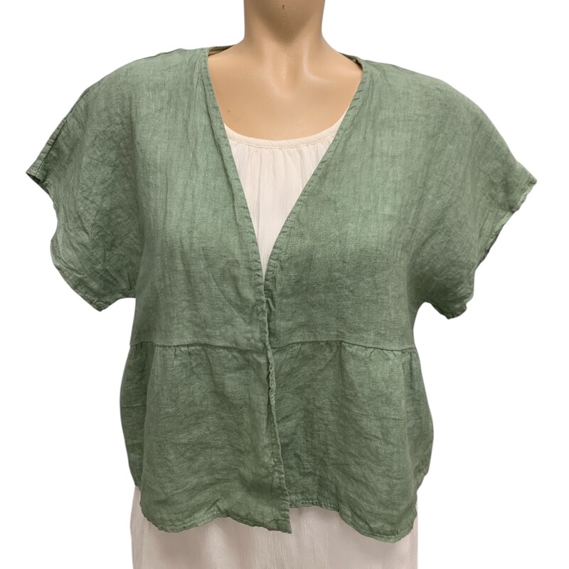 Luisa Perla Italy Top, Olivegre, Size: O/S