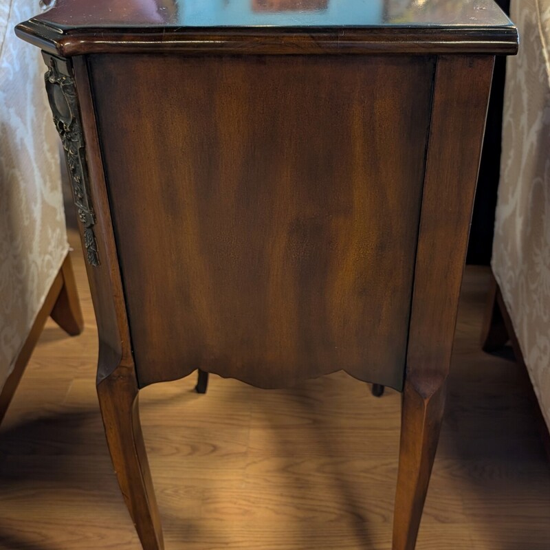 Theodore Alexander Side Table,  2 Drawer, Slide Out
20 x 16 x 30.5