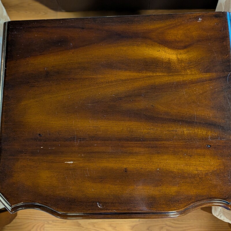 Theodore Alexander Side Table,  2 Drawer, Slide Out<br />
20 x 16 x 30.5