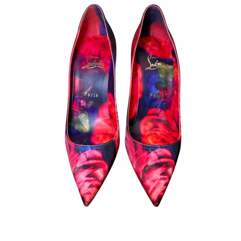 Louboutin So Kate Roses Printed Heels

Size 37

In very good condition. Light wear to the bottom of the soles.

Comes with original dust bag and box.