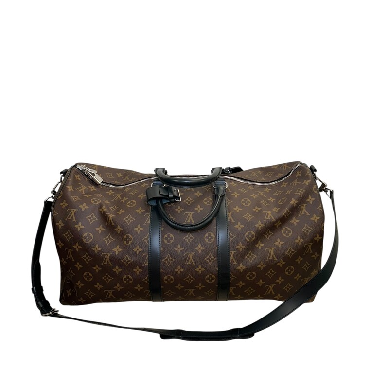 Louis Vuitton Bandouliere, Macassar, Size: 55<br />
<br />
Date Code: Micrchip<br />
<br />
Dimensions: 21.7 x 12.2 x 9.4 inches<br />
                        (Length x Height x Width)<br />
<br />
In excellent condition. Very minor surface scratches.<br />
<br />
Comes with oriignal dust bag and  box.