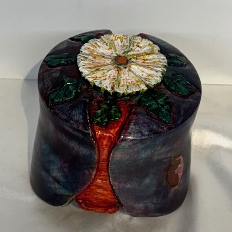 Artisan Wood Floral Bowl
Multi
Size: 4.5x4.5H