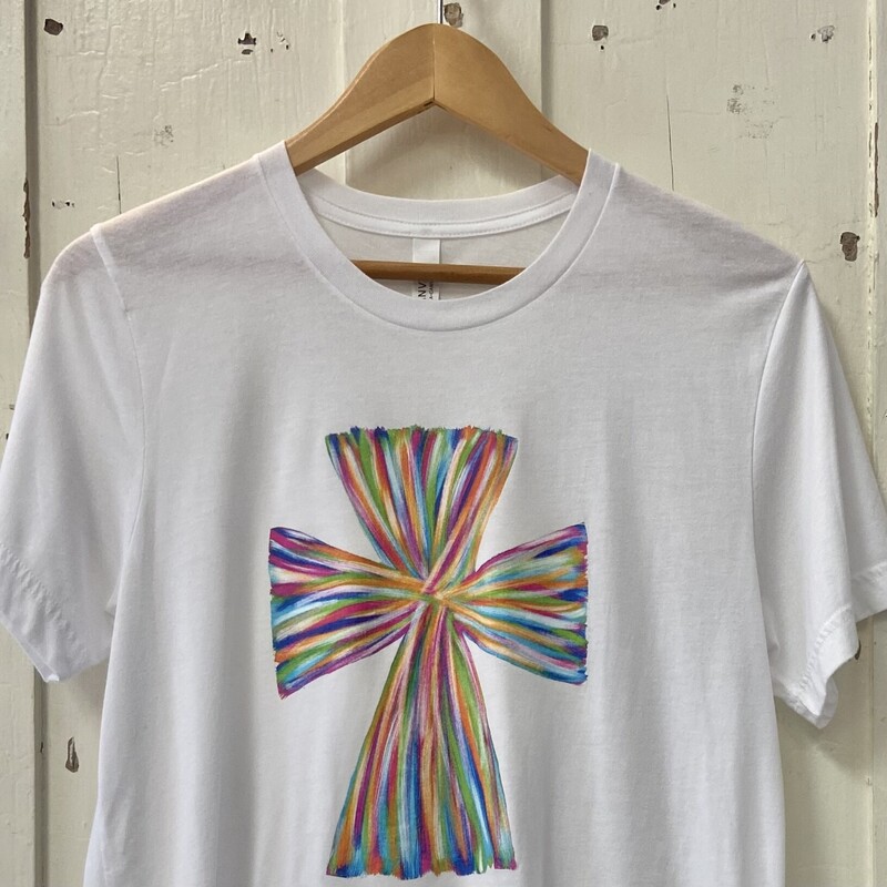 W Colorful Cross Tee