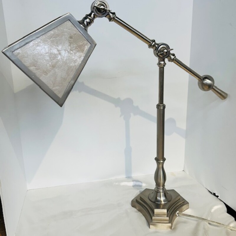 Capiz Metal Adj Desk Lamp