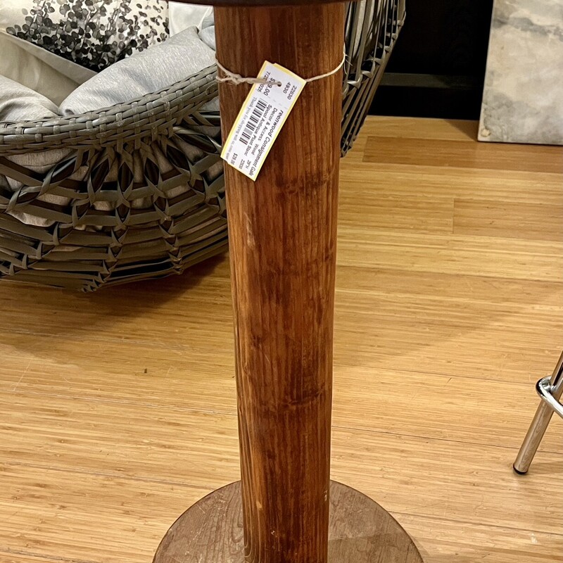 Spool Antique Plant Stand