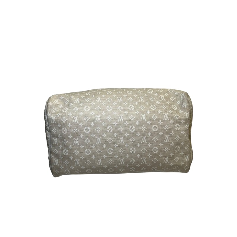 Louis Vuitton Mini Lini Speedy 30<br />
<br />
Date Code:SP0077<br />
<br />
Dimensions:<br />
Base length: 11.75 in<br />
Height: 8.75 in<br />
Width: 7.00 in<br />
Drop: 3.50 in<br />
<br />
In good condition. Some marks on the cavas and some natural wear on the handles.<br />
<br />
Does not come with original dust bag or box.