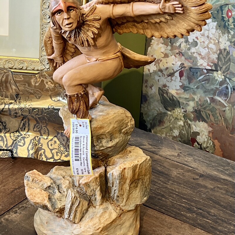 Sculpture NA Winged Man