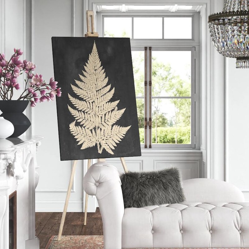 Linen Fern II Canvas