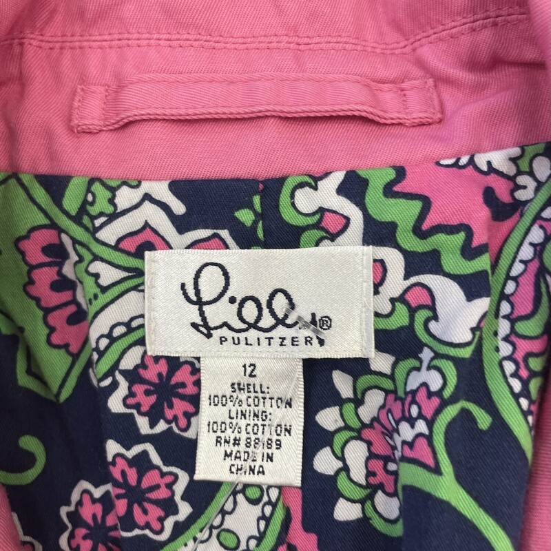 Lilly P Coat, Pink, Size: Large