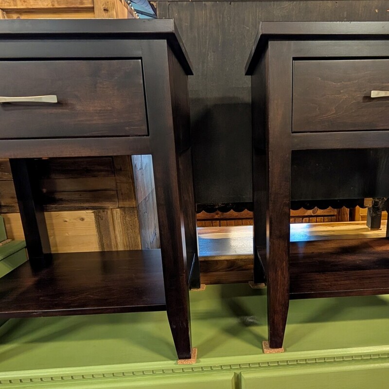 Simply Amish Crawford Sid, Dark Stain, PAIR
24 x 18 x 30h