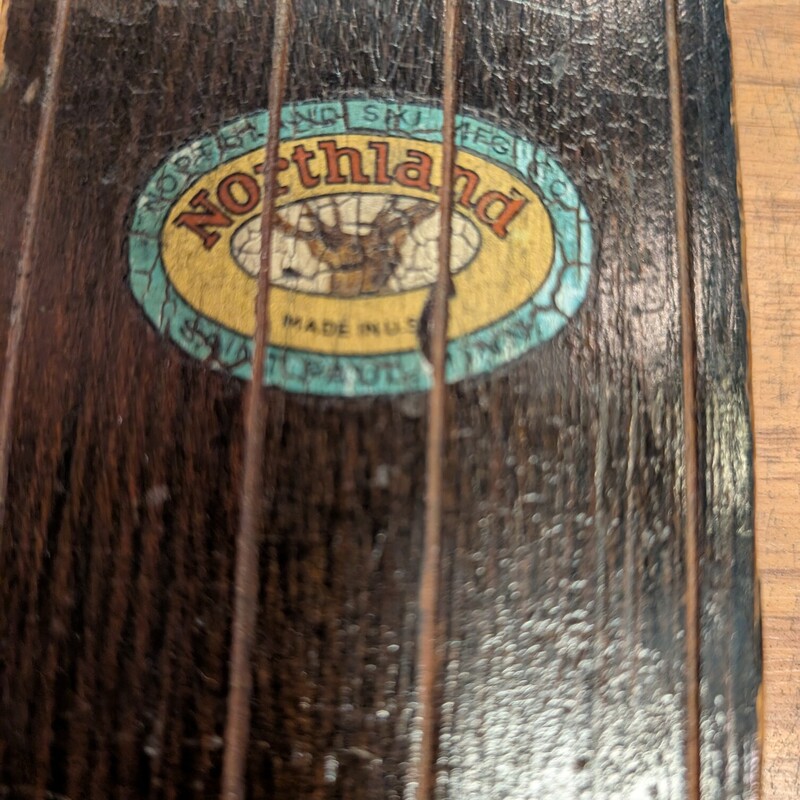 Antique Wood Ski Pair, St Paul, Minn<br />
71h