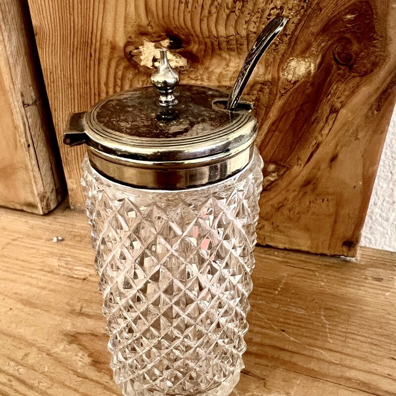 Jar Condiment & Spoon