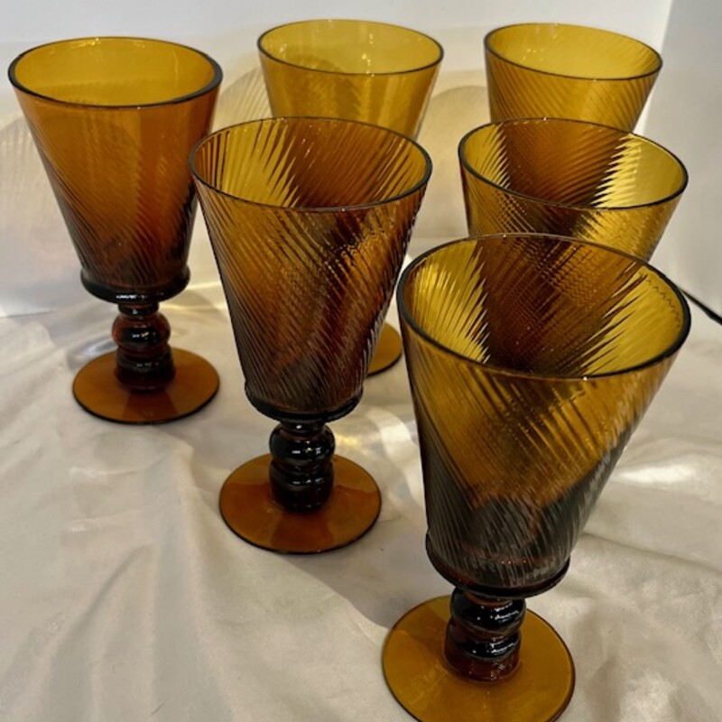 S6 Impulse Amber Goblets