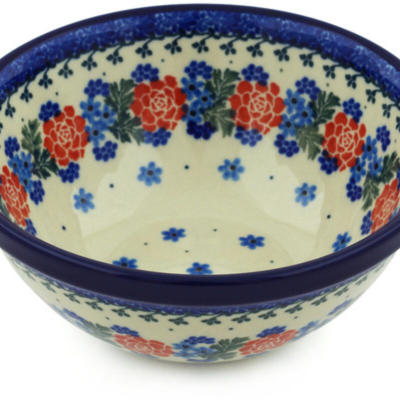 Polish Pottery Wreath Bwl
