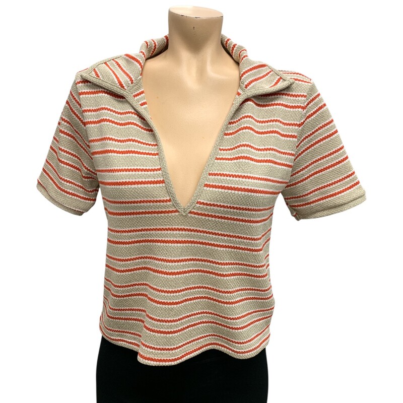 ZARA Stripe, Brwn/red, Size: M