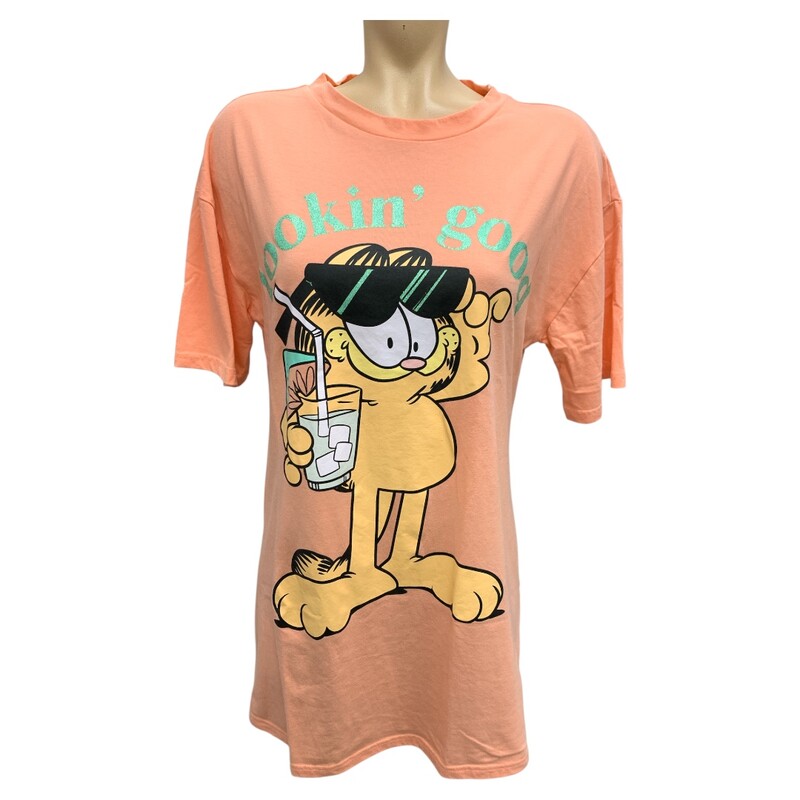Garfield, Salmon, Size: S
