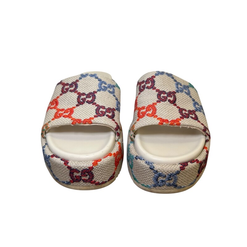 Gucci Angelina Platform Multicolor<br />
<br />
Size: 39<br />
<br />
Code: 623212<br />
<br />
In very good condition. Additional padding added to the top lip of shoes.<br />
<br />
Does not come with the original dust bag or box.