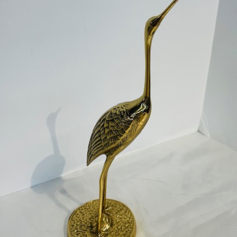 Brass Upright Crane