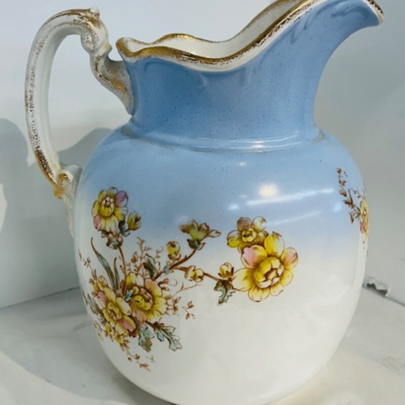 Maddocks Lamberton Works Vintage Floral Pitcher
Blue Gold Pink Yellow Size: 9 x 11H