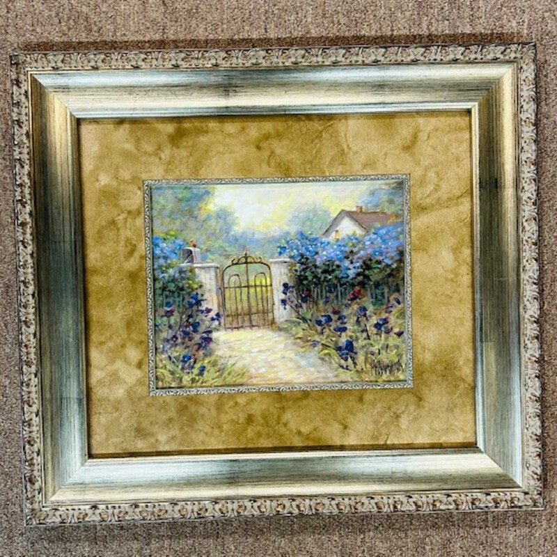 Iris Gate Path Artwork Print
Silver Purple Green Size: 19 x 17.5H