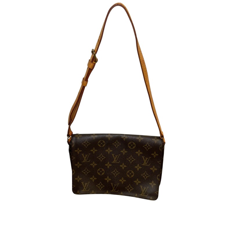 Louis Vuitton Musette Tango Monogram Shoulder Bag

Code: SD0011

Dimensions:
Base length: 10 in
Height: 7.75 in
Width: 2 in
Drop: 10.5 in to 0.00 in

In good condition. Light wear to the interior and to the leather strap.

Does not come with the original dust bag or box.