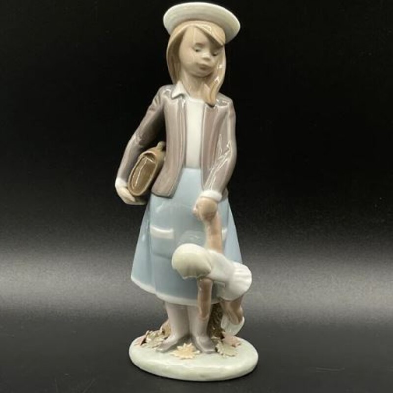 Lladro Autumn School Girl