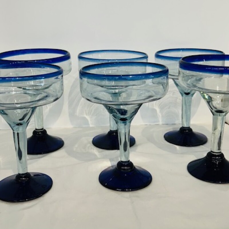 6 Blown Glass Margartia