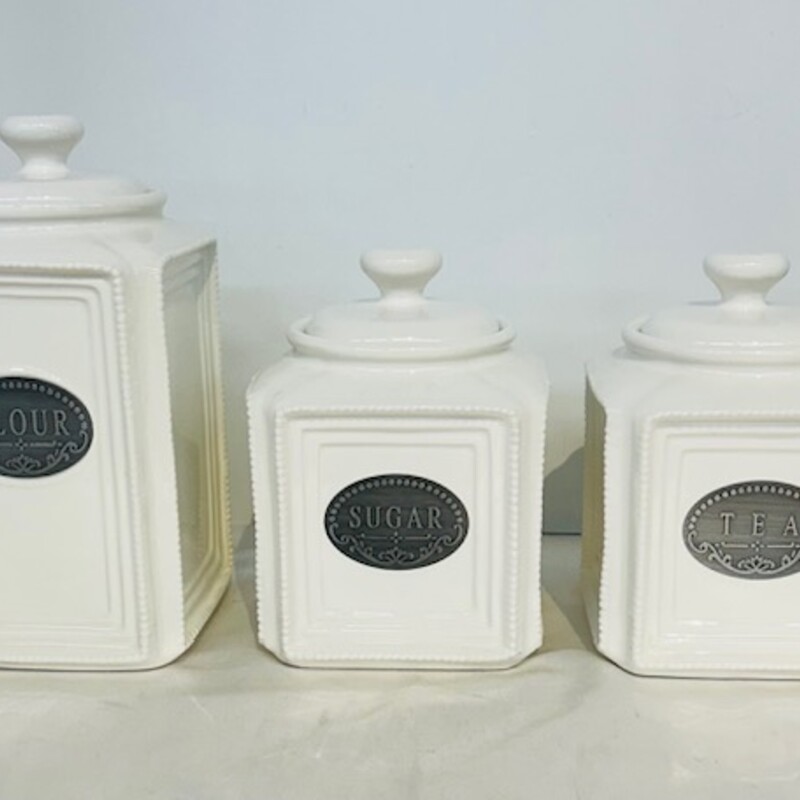 3 Flour Sugar Tea Canistr