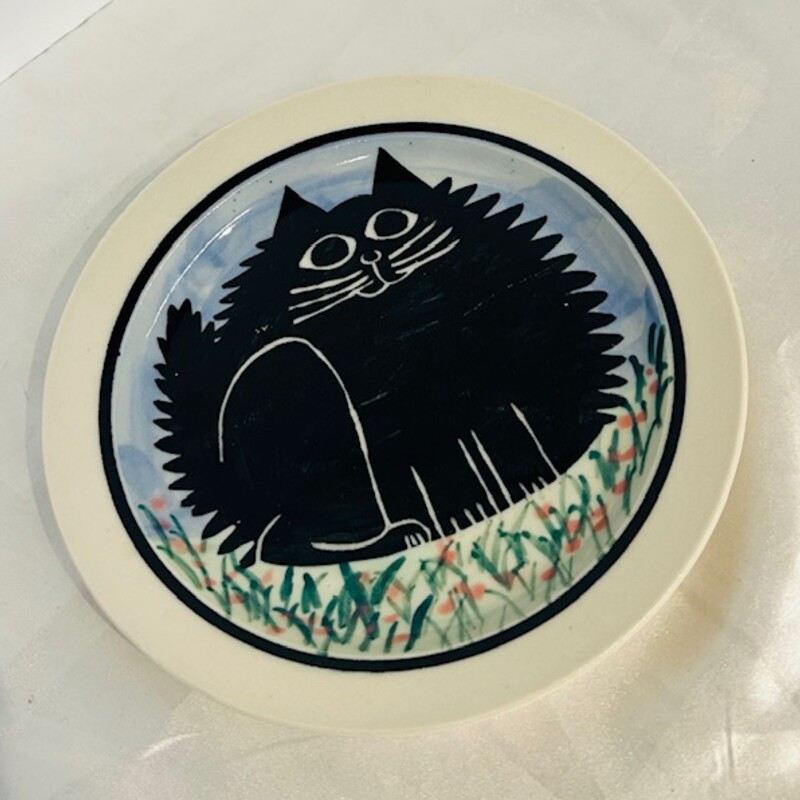 Fat Fuzzy Cat Plate
Black Blue White Green Size: 7diameter