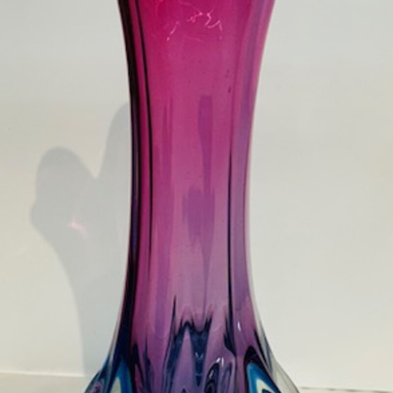 Blown Ombre Splash Vase