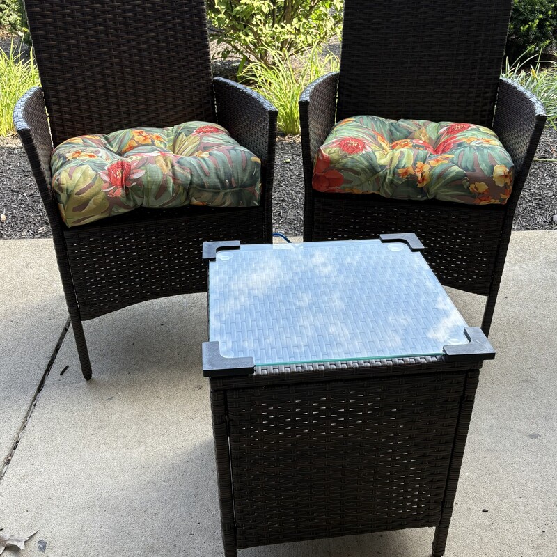 3pc Wicker Balcony Set