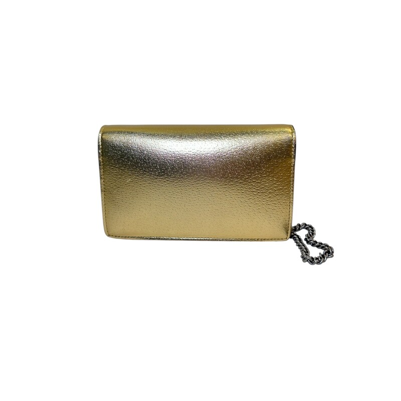 Gucci Dionysus Super Mini Gold Leather Bag

Style Code:
476432 2149

Dimensions:
6.5 Wx 3.9 H x 1.6 D

In very good condition. Light marks to the interior.

Comes with the original dust bag. No box.