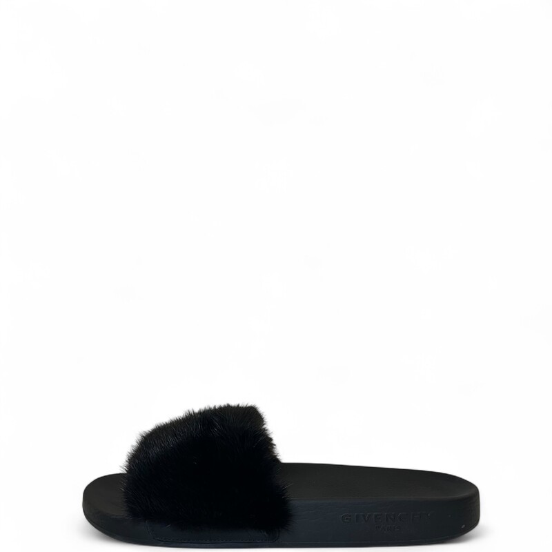 Givenchy Mink Fur Slides

Size: 38

In very good condition. Some wear on bottoms

Comes with the original dust bag or box.