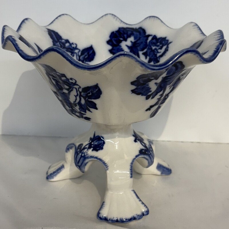 Ironstone Rose Footed Bwl