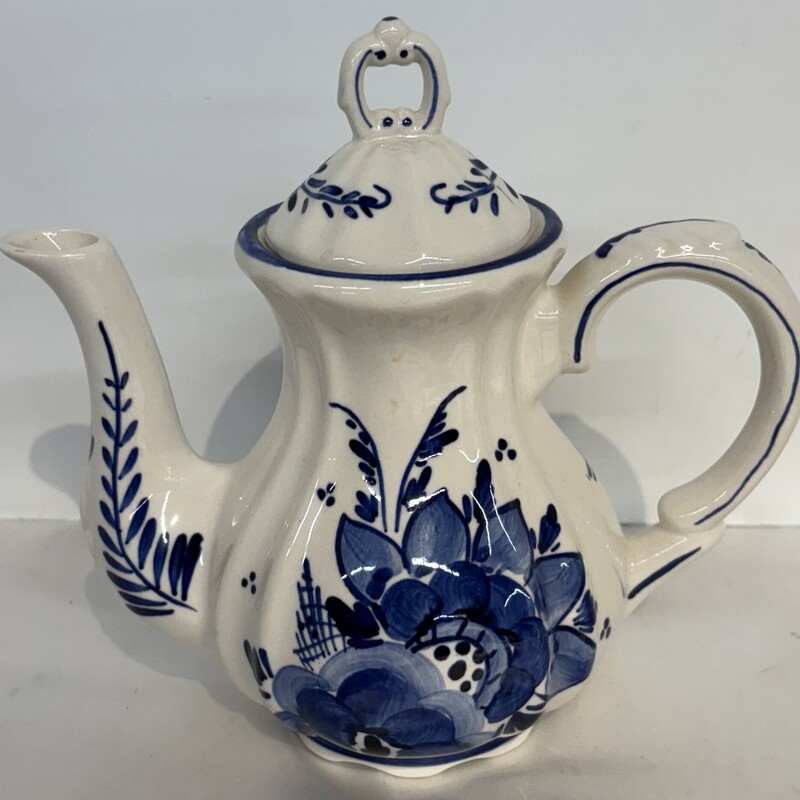 Vtg Delft Holland Teapot