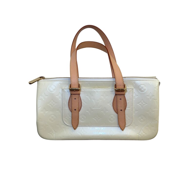 Louis Vuitton Rosewood Vernis Cream

Code: FL1027

Dimensions:
Length: 12.5 in
Height: 6 in
Width: 5.5 in
Drop: 8.5 in

In very good condition. Light discoloration throughout the bag.

Comes with the original dust bag. No box.