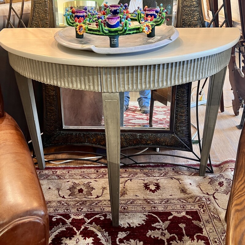 Table 1/2 Moon, Grey, Size: 42x19x32