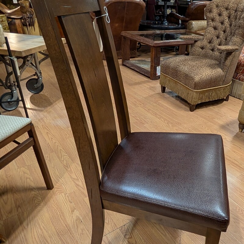 Canadel Dining Chairs, Wood/Leather, Set Of 6<br />
20 x 19 x 43.5h