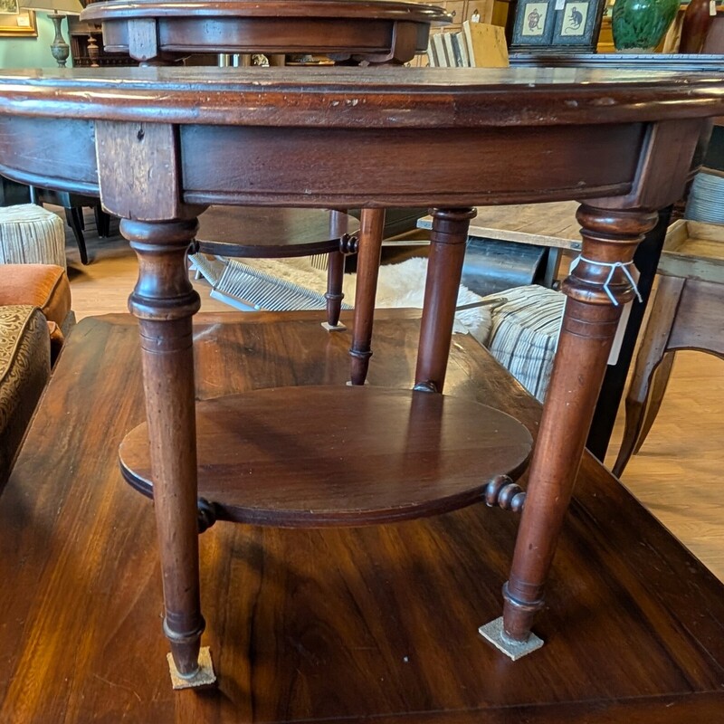 South Cone Side Table, Oval, Shelf
24w x 31d x 24h