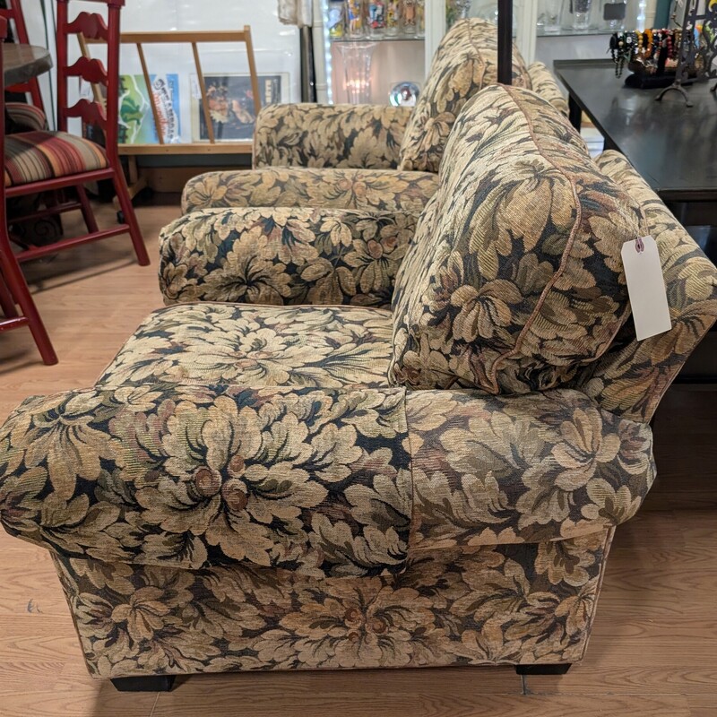 Hancock & Moore Floral, Tan/Gold,  *PAIR*<br />
41w x 38d x 33h