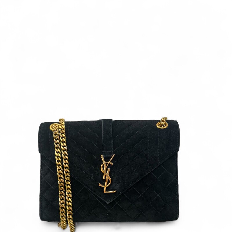 YSL Triquilt Suede