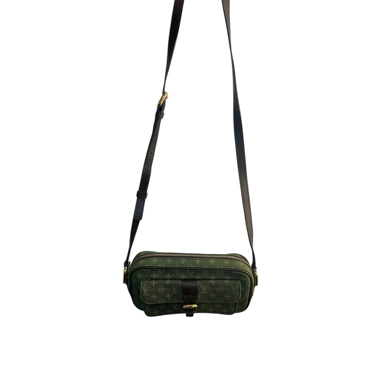 Louis Vuitton Mini Lin Juliette Crossbody Bag<br />
<br />
Date Code:TH0053<br />
<br />
Dimensions: 8 L x 4 H inches<br />
<br />
In good condition. Some discoloration throughout the bag.<br />
<br />
Does not come with the original dust bag or box