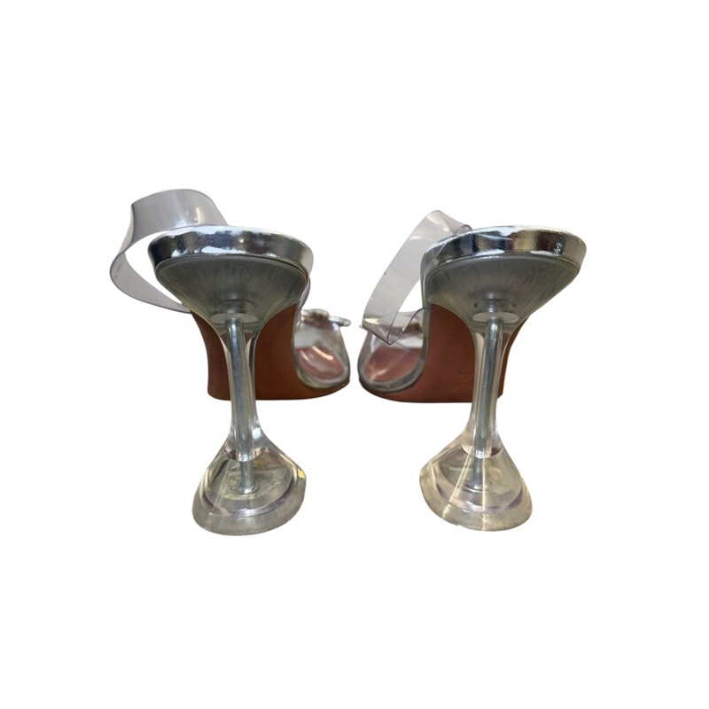 Amina Mauddi Begum Crystal Clear<br />
<br />
Size 37<br />
<br />
In very good condition. Light scuffs to soles.<br />
<br />
Does not come with the original dust bag or box.
