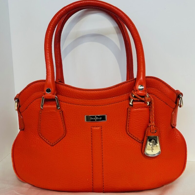 Cole Haan Leather Shoulder Handbag
Orange Gold Size: 12 x 9H