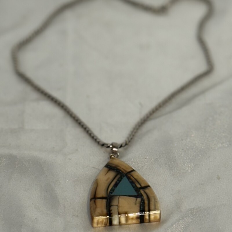 925Chain Inuit Tusk Stone