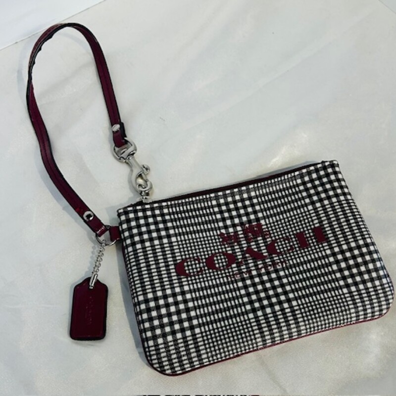 Coach Glen Plaid Wristlet