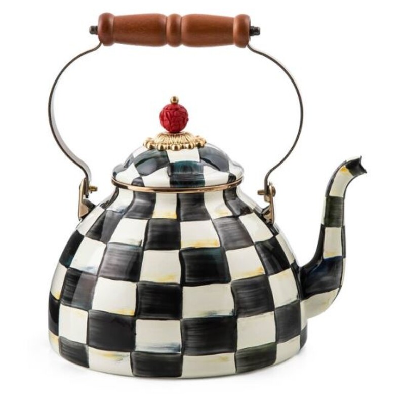 MChilds Check 3qt Teapot